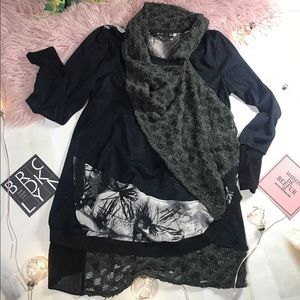 Designer’s fashion tunic top